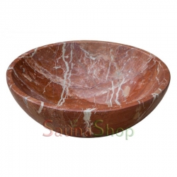 Кругла курна в хамам TSL-8 Red Marble