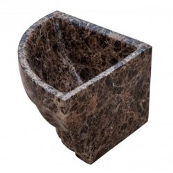 Кутова курна хамам TSL-7 Brown Marble