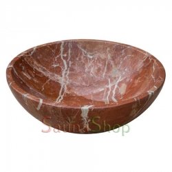 Кругла курна в хамам TSL-8 Red Marble