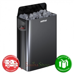 Електропіч для сауни Harvia The Wall SW90 Black Steel