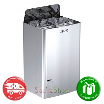Електропіч для сауни з парогененратором Harvia The Wall SW90S Combi 