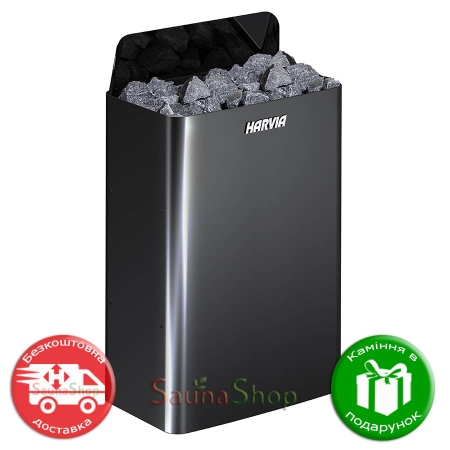 Harvia The Wall SW90E Black Steel