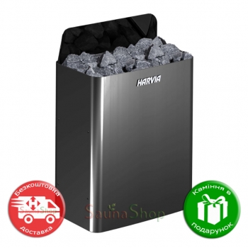 Harvia The Wall SW45E Black Steel
