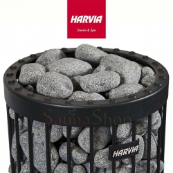 Каміння для сауни та лазні HARVIA Олівіновий діабаз шліфований, 15кг. 50-100мм. 