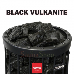 Камні для лазні Чорний Вулканіт Harvia Black Vulkanite, 20 кг. вибір фракції