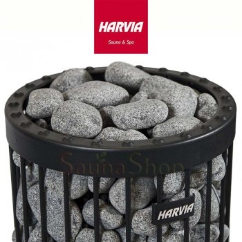 Каміння для сауни та лазні HARVIA Олівіновий діабаз шліфований, 15кг. 50-100мм. 