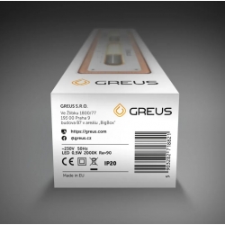 Пісочний годинник для сауни з LED підсвіткою Greus, 15хв. 