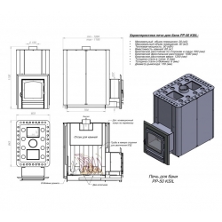 Піч для комерційної лазні  PAL PP-50 KSIL Anthracite 