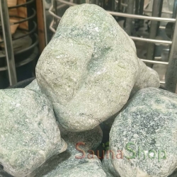 Жадеїт обвалований для лазні, 10кг. Розмір 100-160мм.