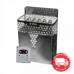 Електрокам'янка Ecoflame GB60 6 кВт + пульт CON6
