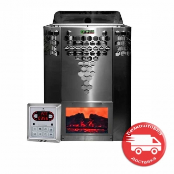 Електрокамянка Ecoflame HYB60 6 кВт + пульт CON6
