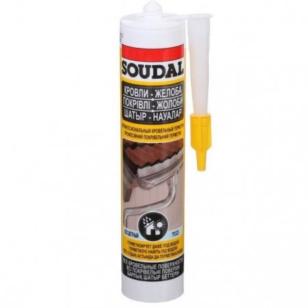 Професійний покрівельний герметик Soudal AQUAFIX, 280мл