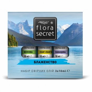 Арома-набір для лазні і сауни "Блаженство" Flora Secret 3х10мл.