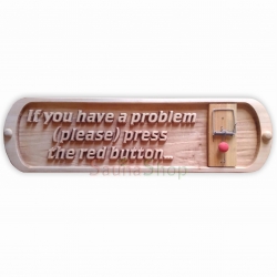 Табличка велика "Red button"