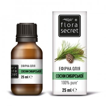 Натуральна ефірна олія Сибірська сосна, 25мл Flora Secret