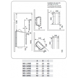 Sawo Minix MX 23 NB пульт на корпусі (до 90"С) 