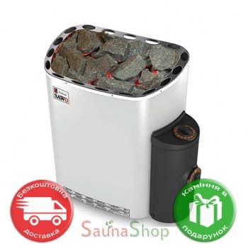 Електрокам'янка Sawo Scandia 80 NB пульт на корпусі (до 90"С)