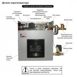 Парогенератор для хамама Sawo STP-45 DFP