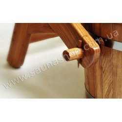 Відро водоспад з кавказького термооброленого дуба (лак) 28л